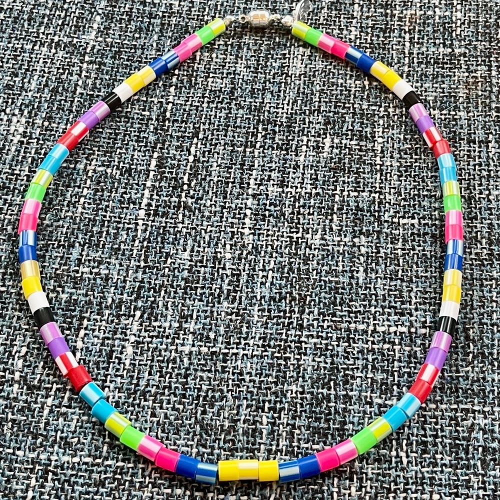 Of the moment colorful choker necklace